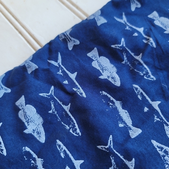 Sovereign Code Nordstorm Shirt Boys Blue Shark Fish Button Down Short Sleeve S - Picture 4 of 8